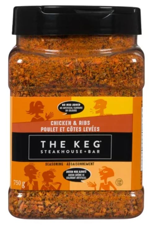 The Keg Chicken & Ribs Seasoning - 750 Gram Reusable Container