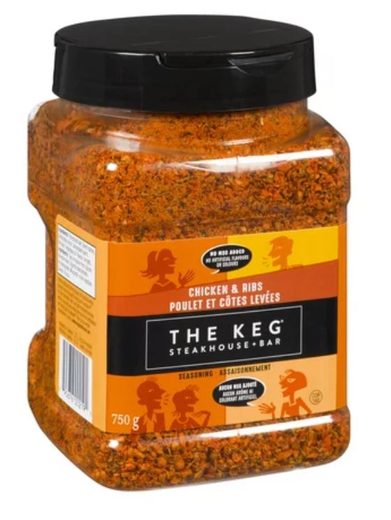 The Keg Chicken & Ribs Seasoning - 750 Gram Reusable Container