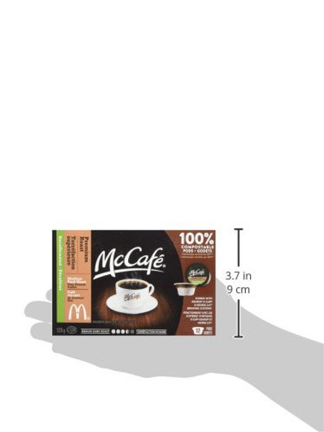McCafe Premium Roast Decaffeinated Coffee Single Serve Pods, 12ct, .