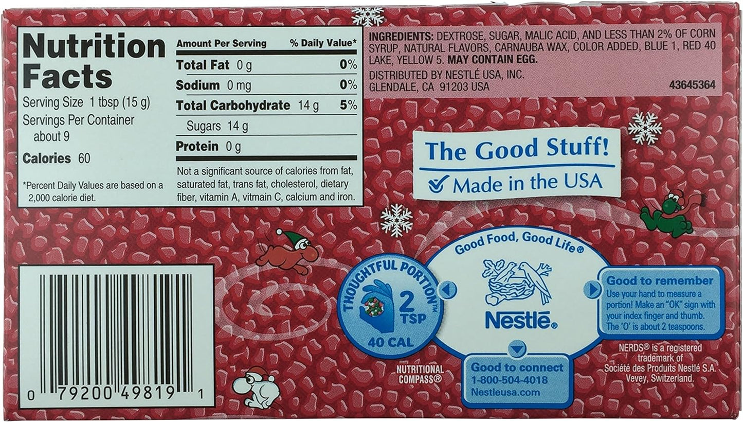 Nerds Holiday Frosty Theatre Box - 5oz (2 Pack)