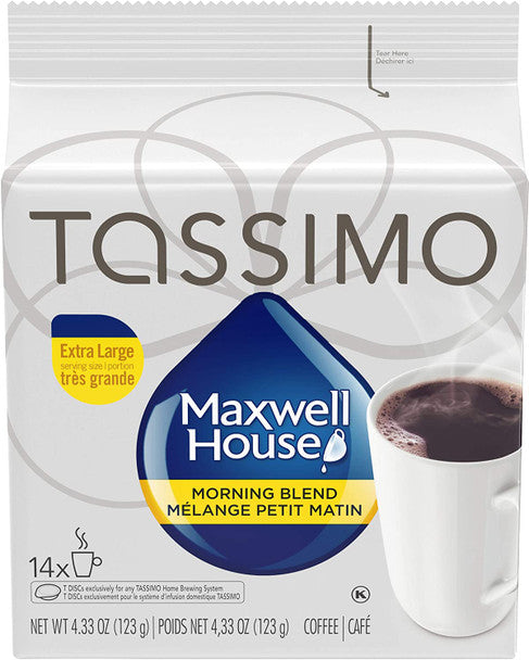 Buy Tassimo Maxwell House Morning Blend Coffee 70ct- 4.33oz/123g