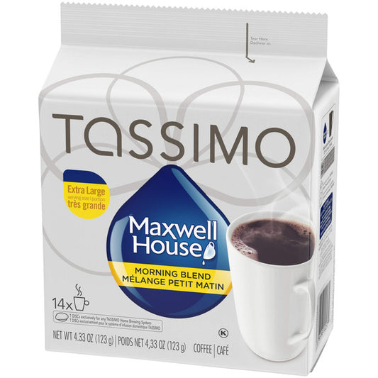 Get Tassimo Maxwell House Morning Blend Coffee 70ct- 4.33oz/123g
