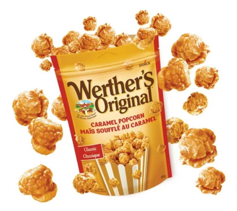 Werther's Original Caramel Popcorn, 170g/6oz. Gluten Free