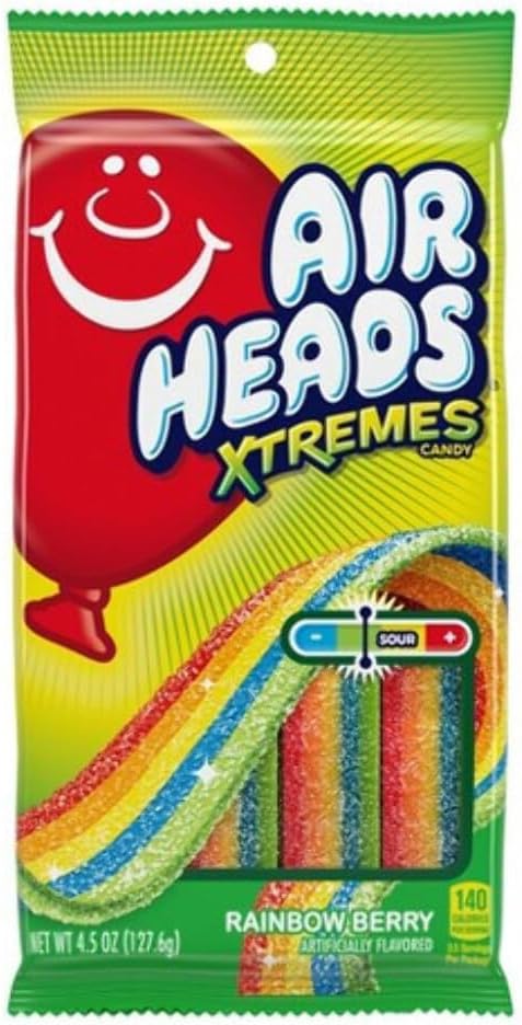 AirHeads Xtremes Sweetly Sour Candy, 4.5 oz