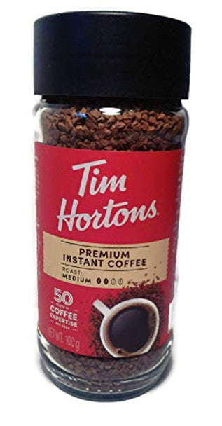 Buy Tim Horton's Premium Instant Medium Roast Coffee 100g/3.5oz