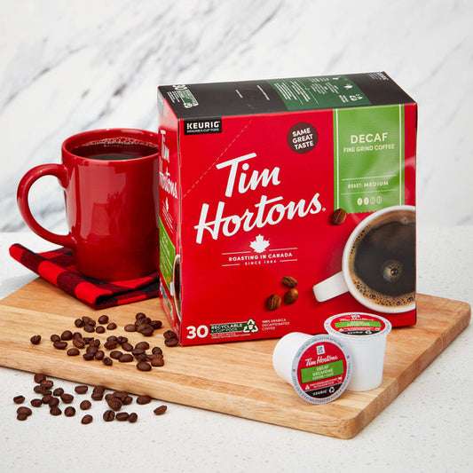 Shop Tim Hortons Medium Roast K-cup Decaf Coffee 30 Count - 315g