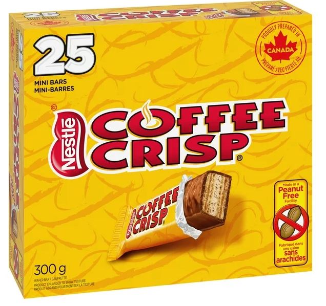 Order NESTLÉ Mini COFFEE CRISP Chocolate Bars, 25pcs, 300g