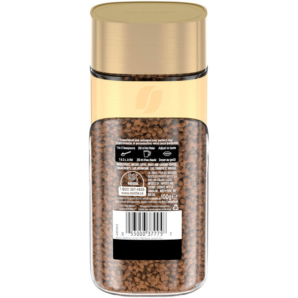 Nescafe Gold Dark Roast Instant, Ground Coffee, 100g/3.5oz., Jar .