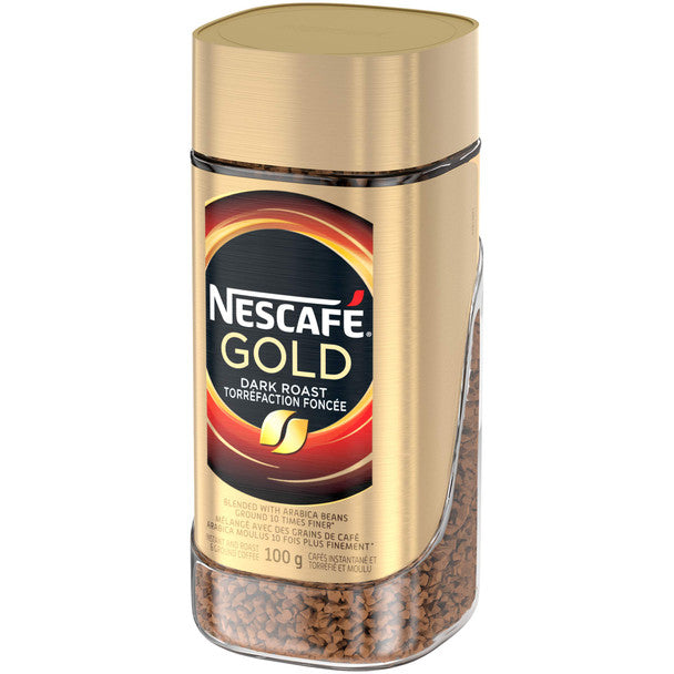 Nescafe Gold Dark Roast Instant, Ground Coffee, 100g/3.5oz., Jar .