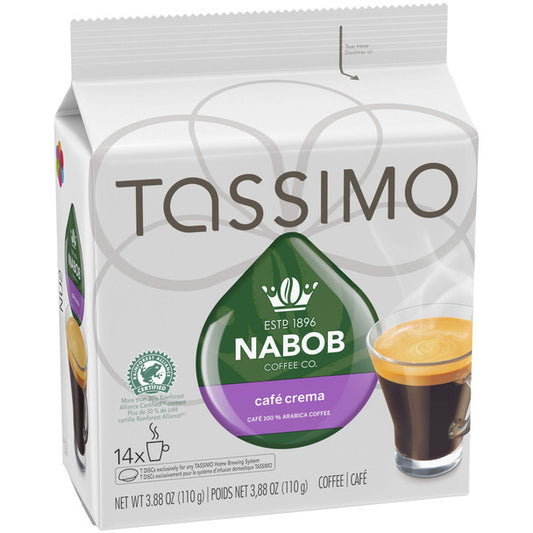 Tassimo Nabob Cafe Crema Coffee, 14 T-Discs