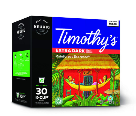 Shop Timothy`s World Coffee Rainforest Espresso 30 K-Cups