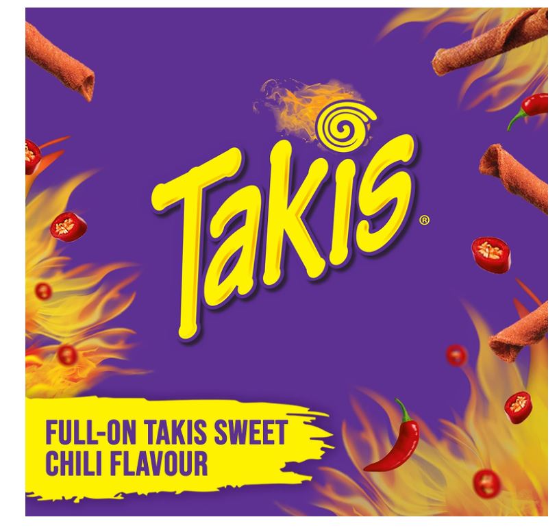 Spicy-Sweet Rolled Tortilla Chips : Takis Dragon Sweet Chili