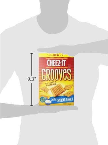 Cheez It Grooves Zesty Cheddar Ranch, 9 Ounce by Cheez-It