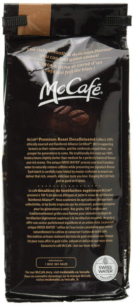 McCafe Medium Dark Decaf Ground Coffee, 340g/12 oz., .