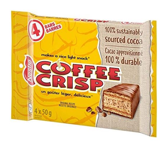 Buy Canada Candy Coffee Crisp Chocolate Bar 4 x 50gram Bars