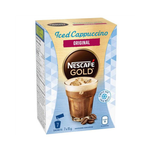 Nescafe Iced Cappuccino, Original, Instant Coffee Sachets, 7ct x 15g .