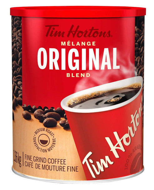 Buy Tim Hortons Coffee, Original Blend, Medium Roast Fine Grind 100% Arabica Coffee - 1.36kg/ 48oz