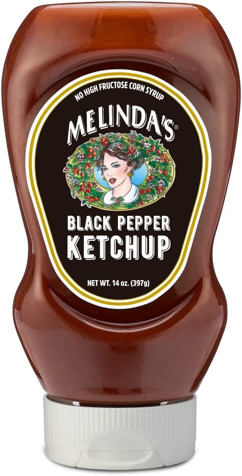 Melindas Ketchup Black Pepper 397g