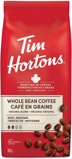 Buy Tim Hortons Whole Bean Bag Medium Roast Coffee - 300g/10.6oz