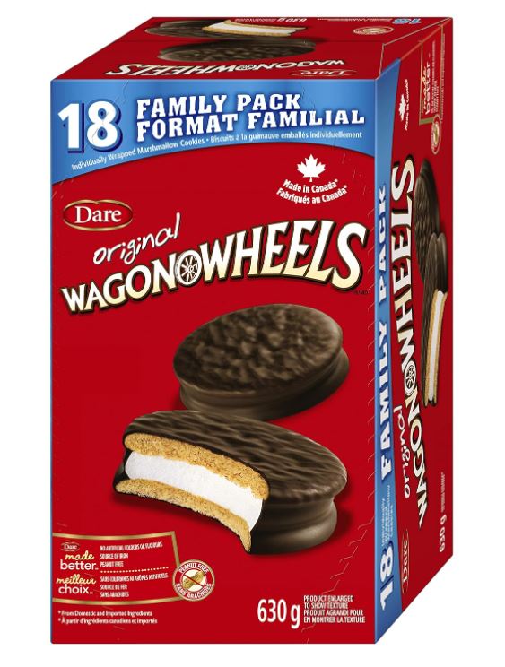 Dare Wagon Wheels Original Cookies, 630g/22.2 oz, Box, 18 pack ...