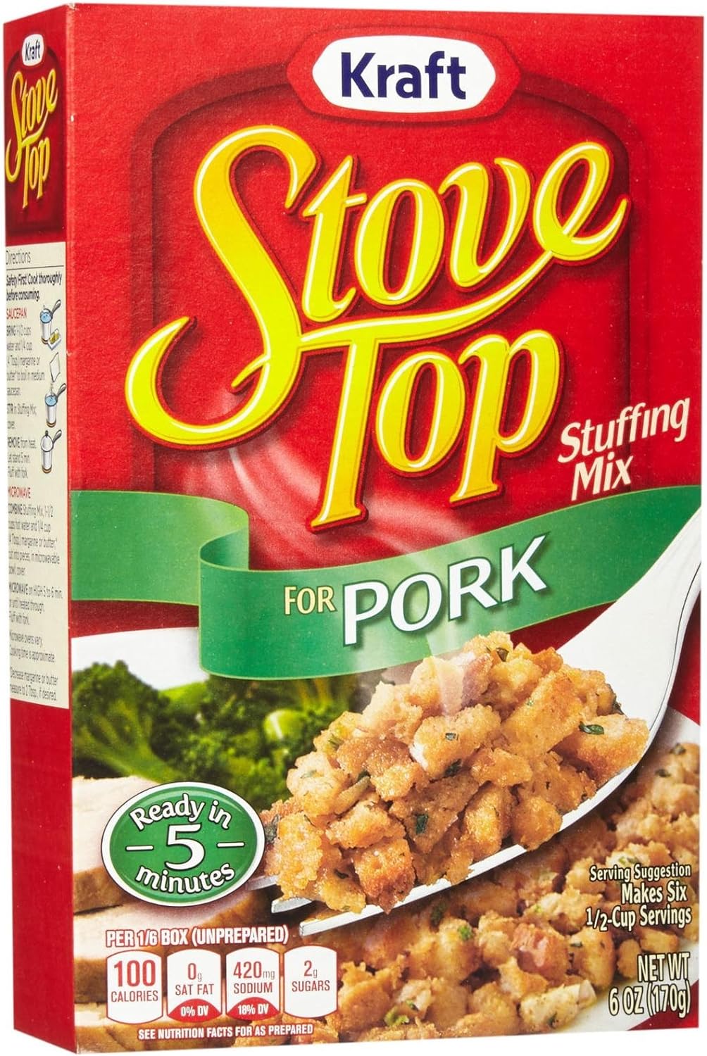 Stove Top Stuffing Mix for Pork 6 oz