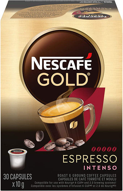 Buy Nescafé Gold Espresso Intenso Capsules, K-Cups, 30 Count, 1 Box