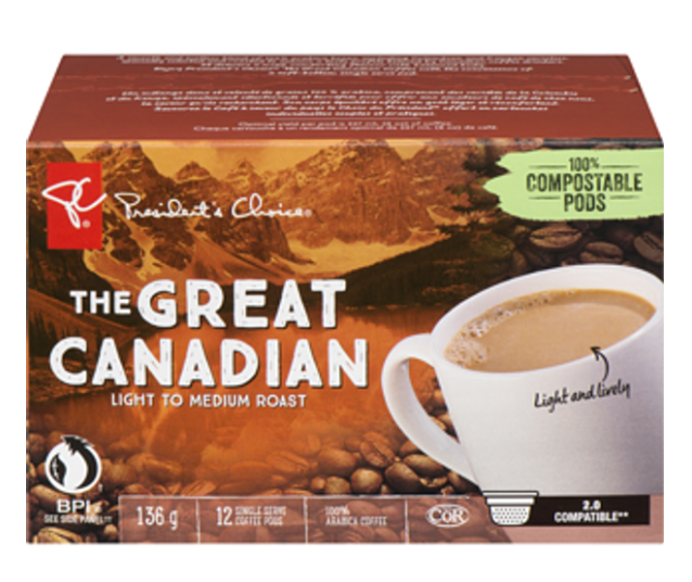 Buy President's Choice The Great Canadian Coffee Keurig Pods 12ct {From Canada}