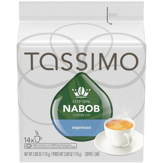 Buy Tassimo Nabob Coffee Espresso, 14 T-Discs - 3.88oz/110g