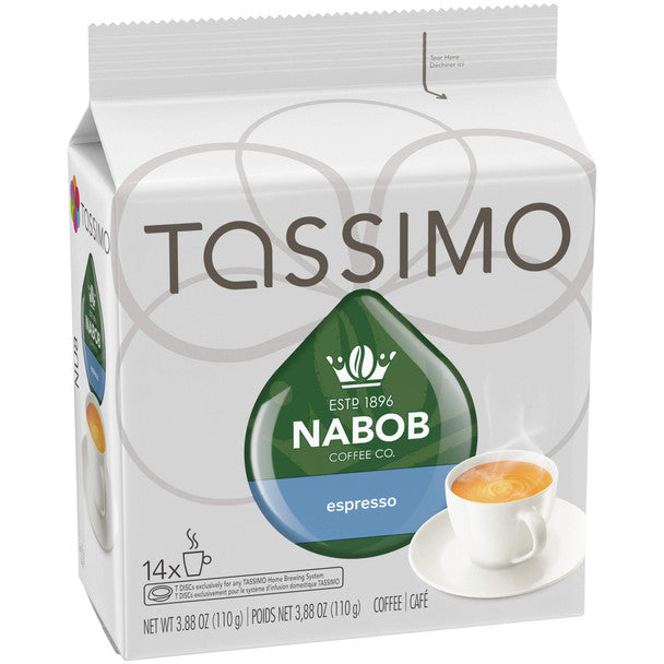 Order Tassimo Nabob Coffee Espresso, 14 T-Discs - 3.88oz/110g