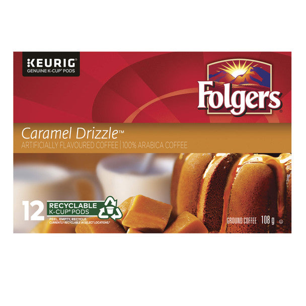 Folgers Caramel Drizzle K-Cup Coffee Pods, (12pk)