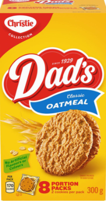 Buy Christie Dad's Classic Oatmeal Cookies 300g (10.58oz)