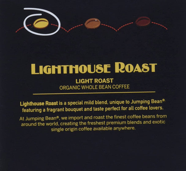 Jumping Bean Lighthouse Roast Coffee Keurig, 120g/4.2 oz., 12ct Box, .
