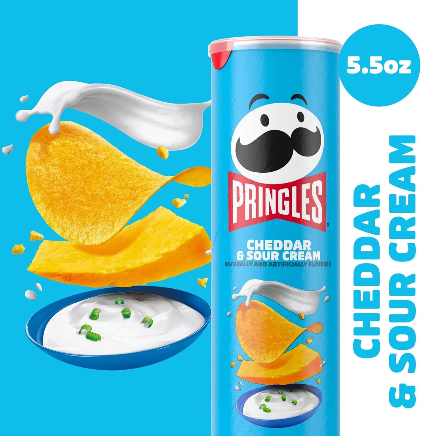 Pringles Cheddar & Sour Cream Potato Crisps