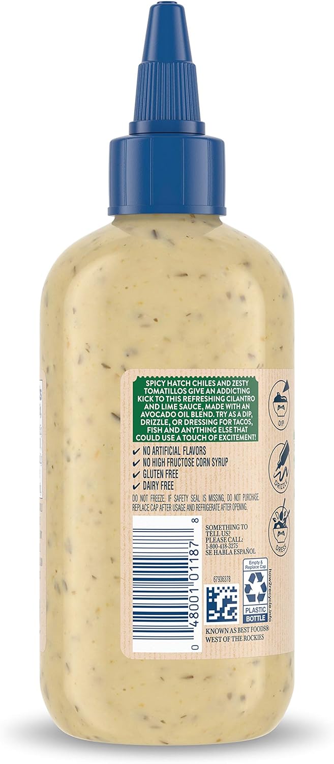 Hellmann's Sauce Cilantro Lime 9 oz