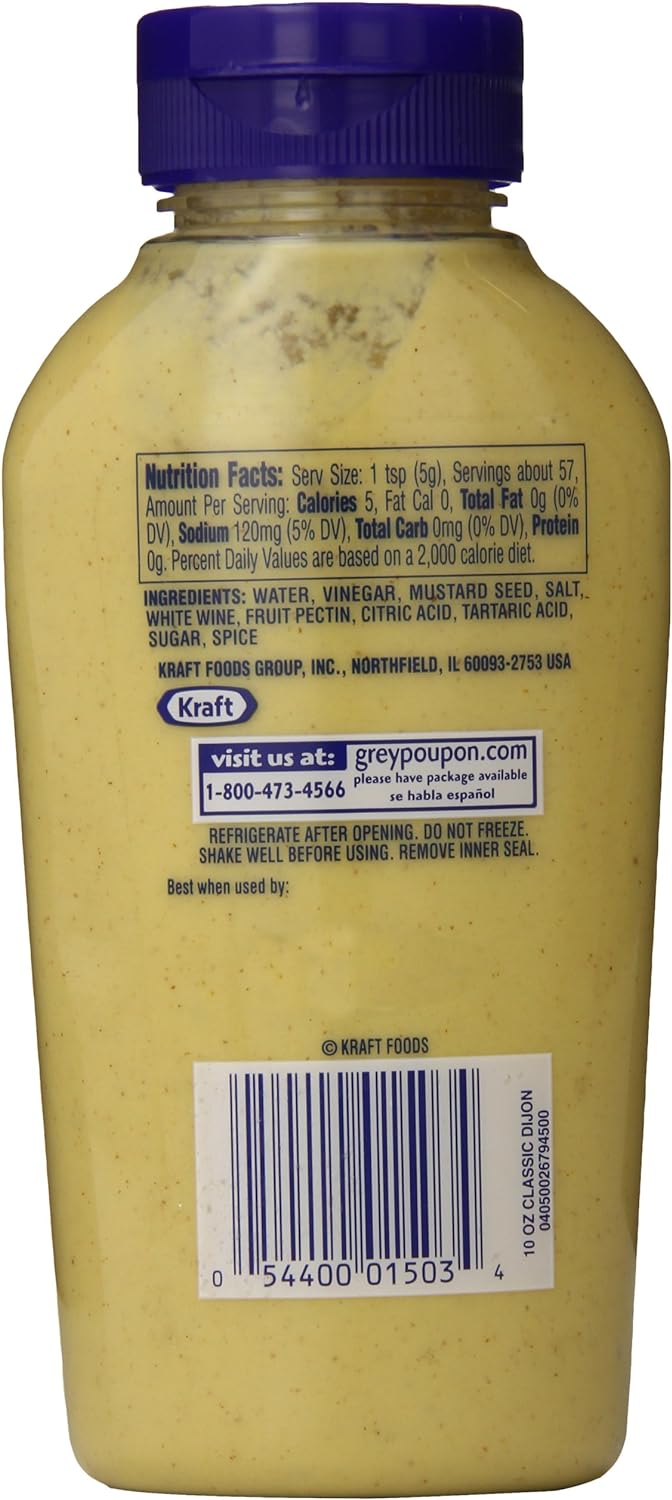 Grey Poupon Dijon Mustard, 10 Ounce