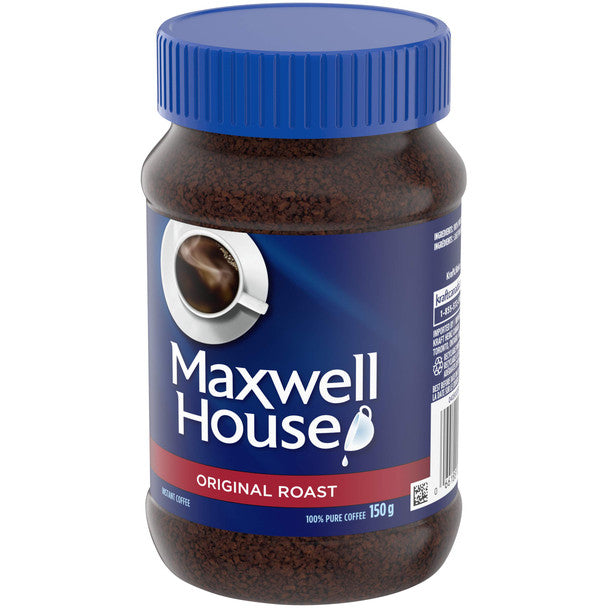 Maxwell House Original Roast Instant Coffee, 150g/5.3 oz.