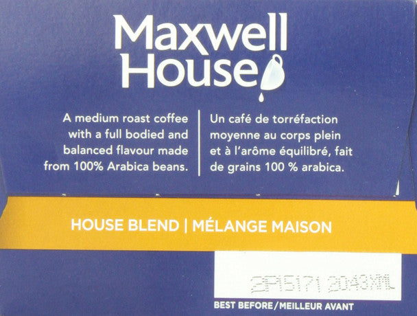 Maxwell House, House Blend Coffee Pods, Keurig , 12ct .