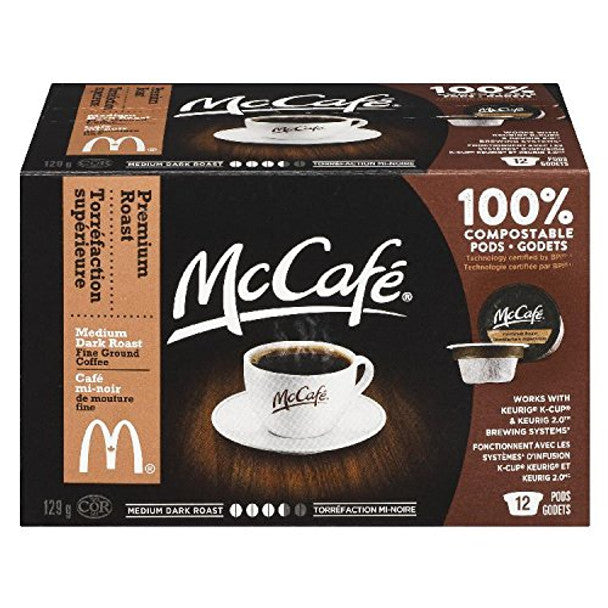 McCafe Premium Roast Coffee Keurig Pods, 129g