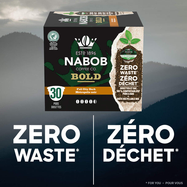 Buy Nabob Full City Dark Coffee 100% Compostable Pods (30 Pods)