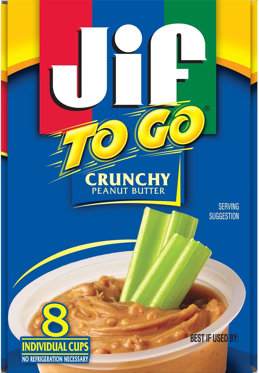 JIF To Go Crunchy Peanut Butter Cups, 1.5 oz, 8 count by Jif