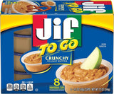 JIF To Go Crunchy Peanut Butter Cups, 1.5 oz, 8 count by Jif