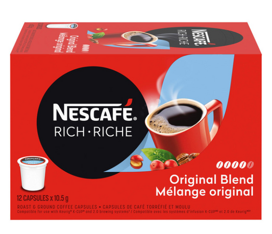 Buy Nescafe Rich Original Coffee Capsules - 72 Pods (2 Pods/Box)