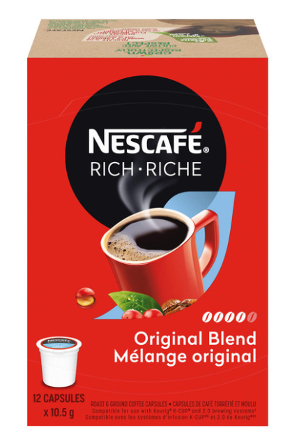 Shop Nescafe Rich Original Coffee Capsules - 72 Pods (2 Pods/Box)