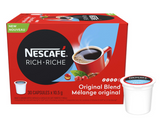 NESCAFE Rich Original Roast & Ground Coffee Capsules, K-Cup Compatible Pods, 30 Capsules .