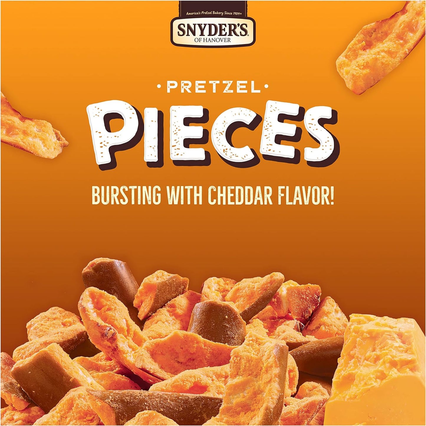 Snyder's of Hanover Pretzel Pieces, Cheddar Cheese, 11.25 oz