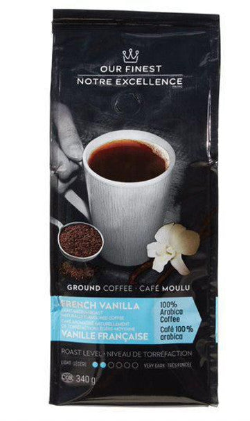 Our Finest French Vanilla Flavoured Ground Coffee, 340g/12 oz., .