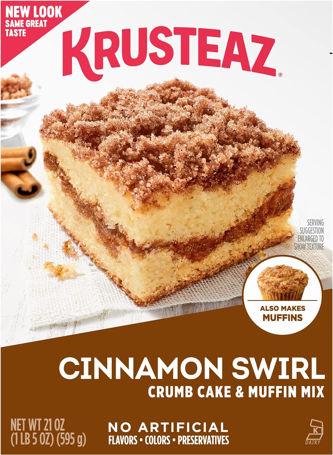 Krusteaz Cinnamon Swirl Crumb Cake & Muffin Mix