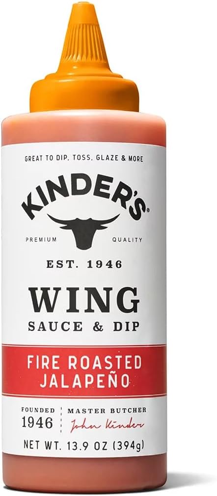 Kinder's Fire Roasted Jalapeno Wing Sauce 13.9oz