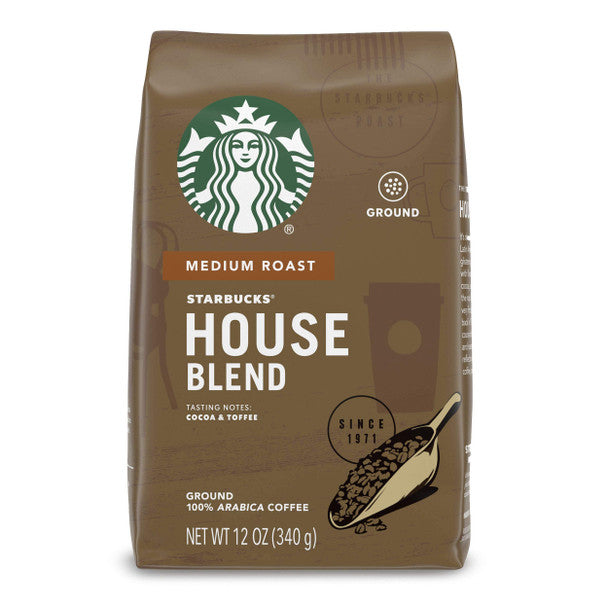 Starbucks Medium House Blend Ground Coffee, 340g/12oz .