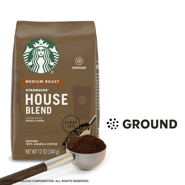 Starbucks Medium House Blend Ground Coffee, 340g/12oz .